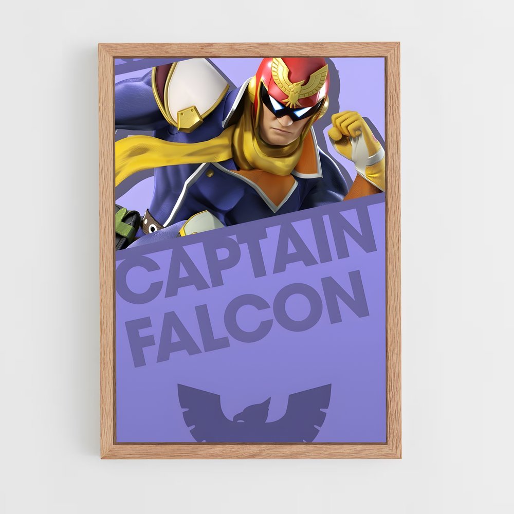 Poster Falcon Punch – affiche Super Smash Bros (vue 4)